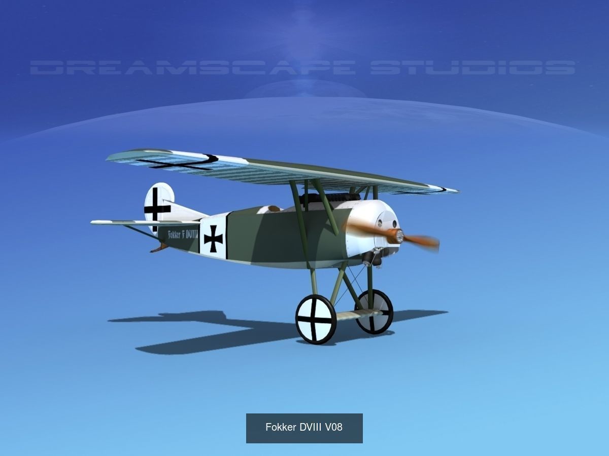 40 Historic WWI Fighters 3D Model Collection_22