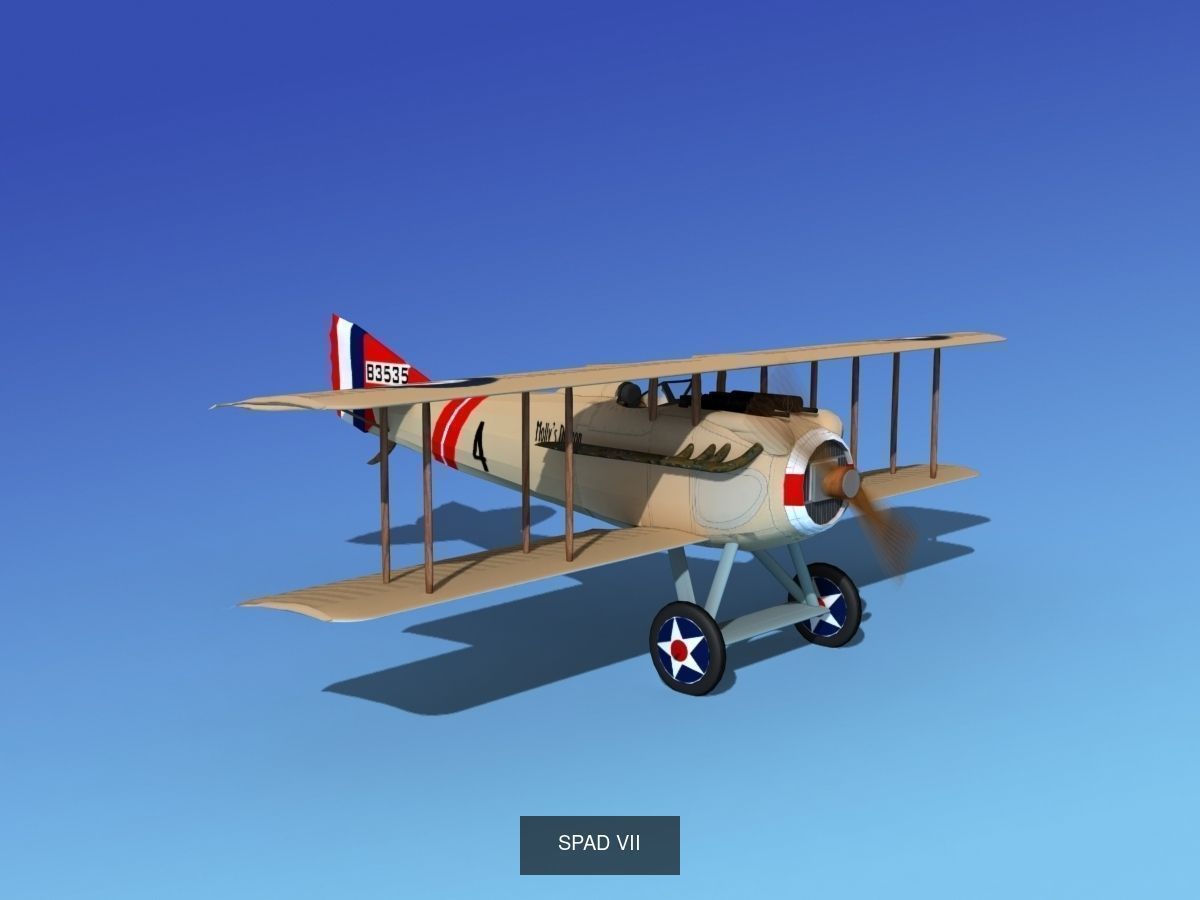 40 Historic WWI Fighters 3D Model Collection_29