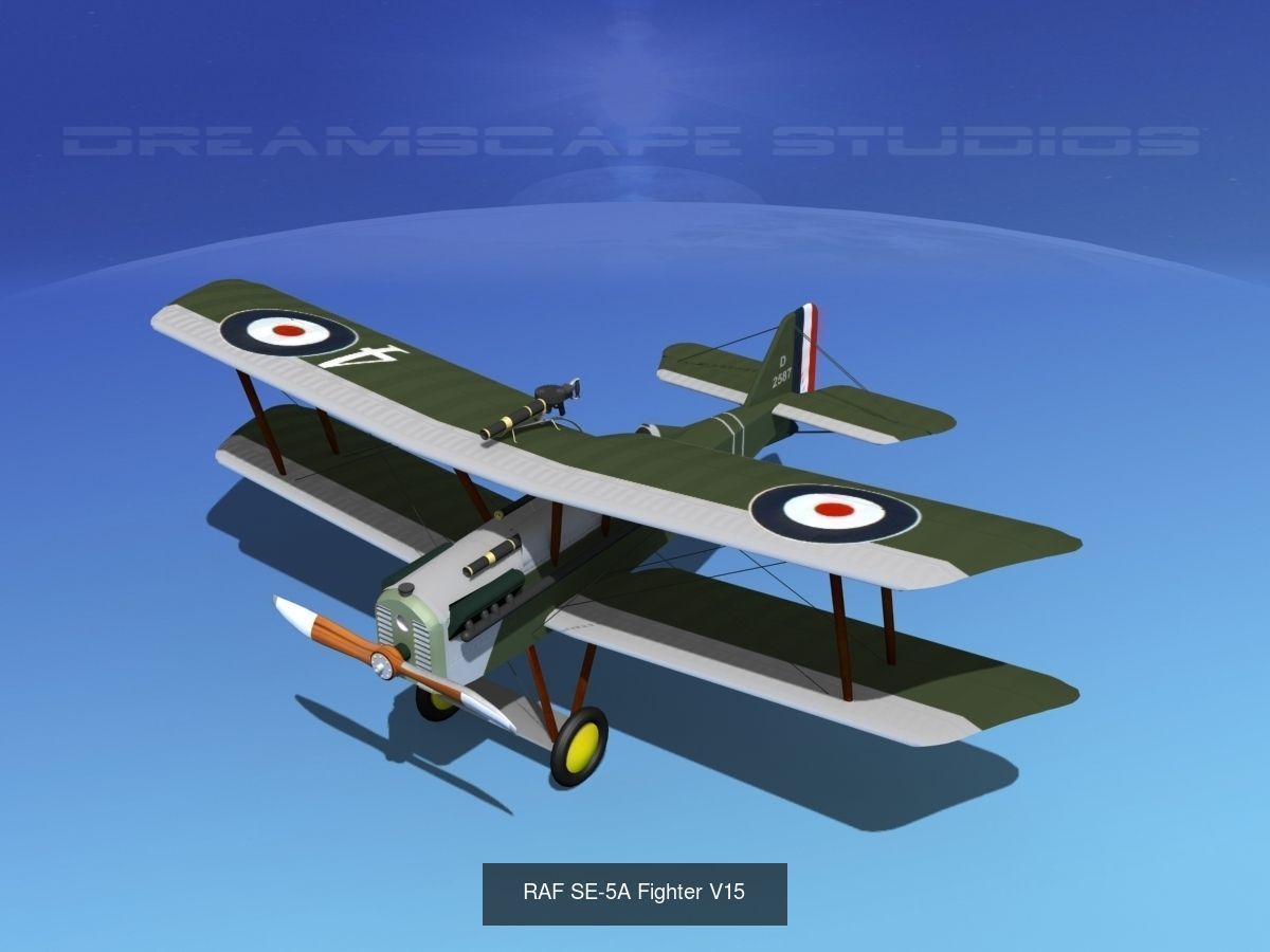 40 Historic WWI Fighters 3D Model Collection_28