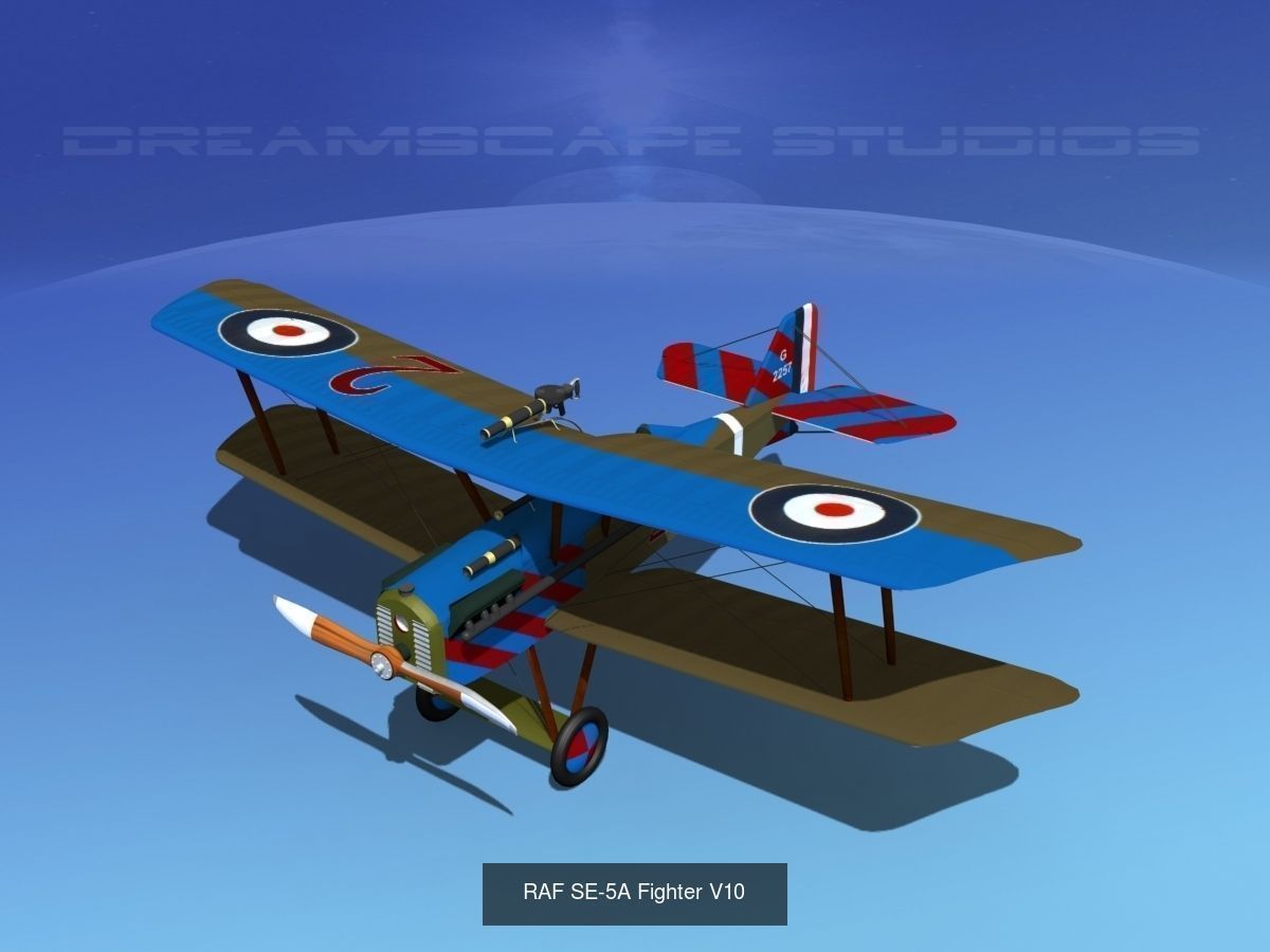 40 Historic WWI Fighters 3D Model Collection_26