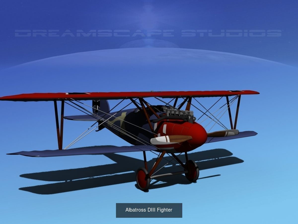 40 Historic WWI Fighters 3D Model Collection_41