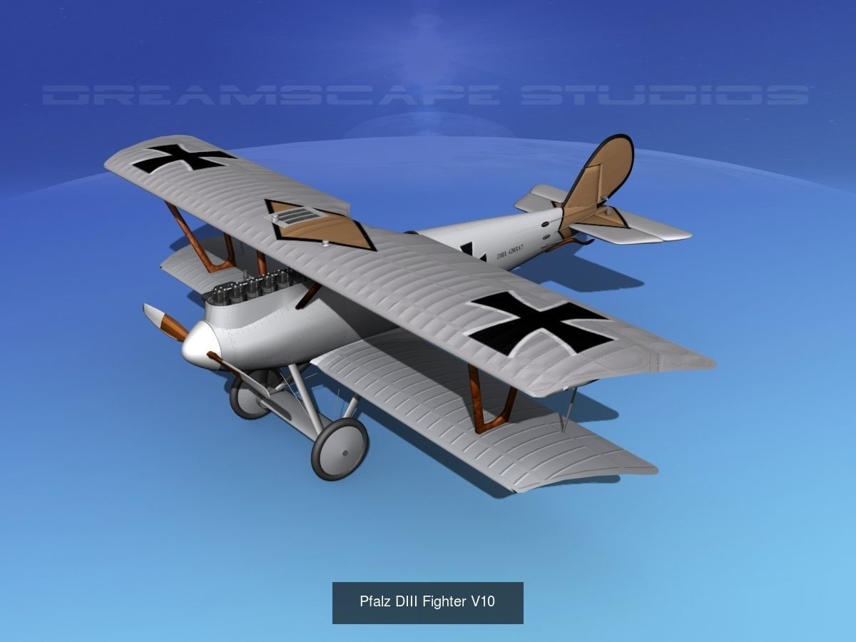 40 Historic WWI Fighters 3D Model Collection_9