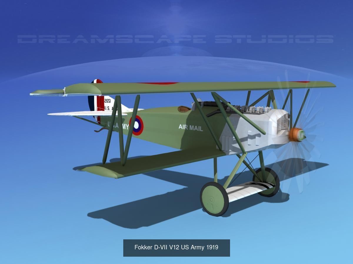 40 Historic WWI Fighters 3D Model Collection_39