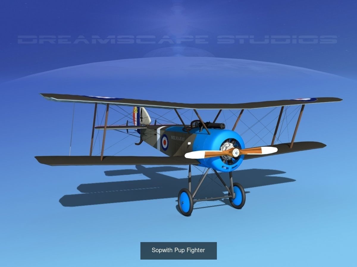 40 Historic WWI Fighters 3D Model Collection_13