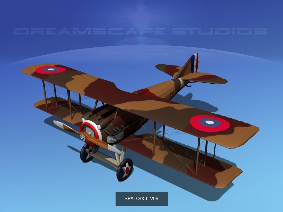 40 Historic WWI Fighters 3D Model Collection_16