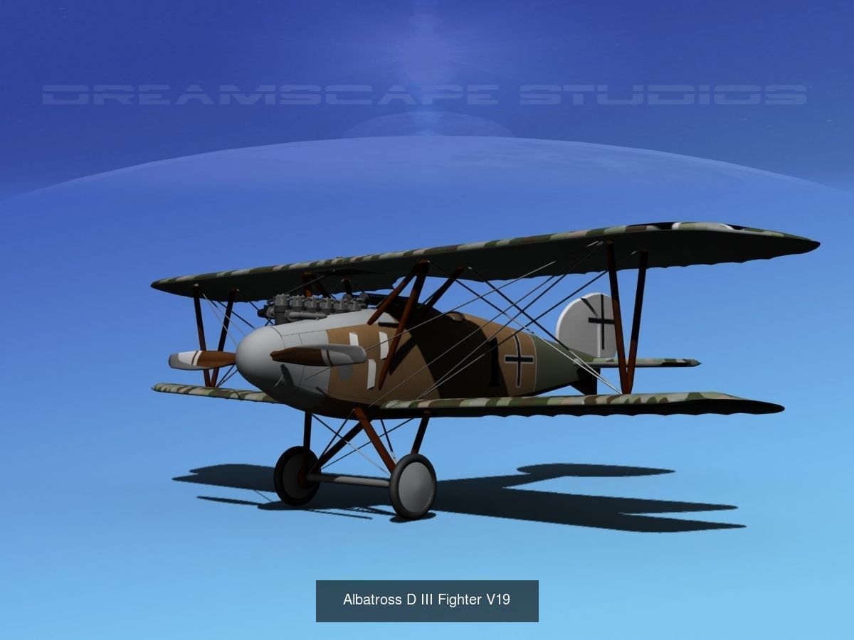 40 Historic WWI Fighters 3D Model Collection_42