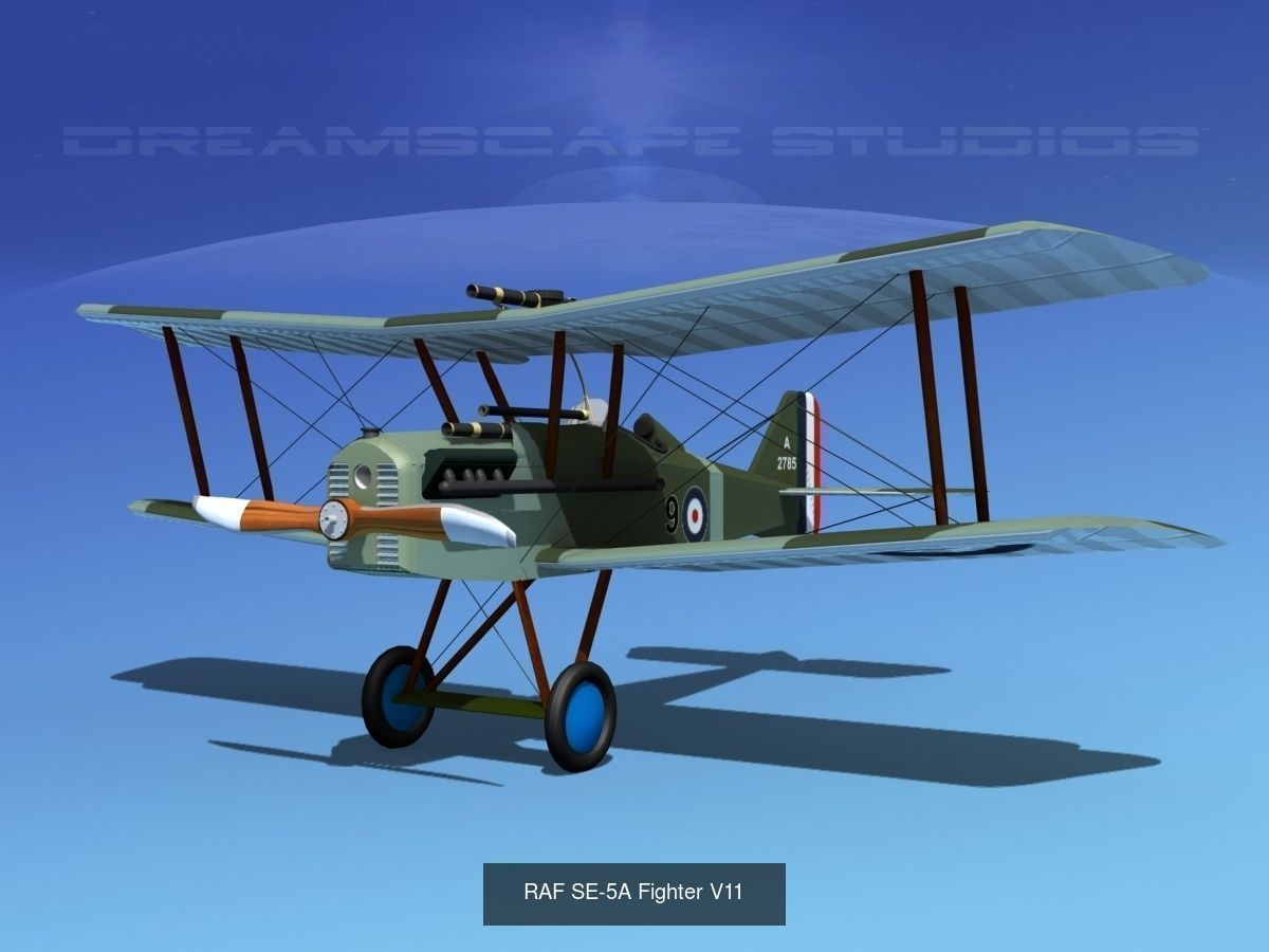 40 Historic WWI Fighters 3D Model Collection_27