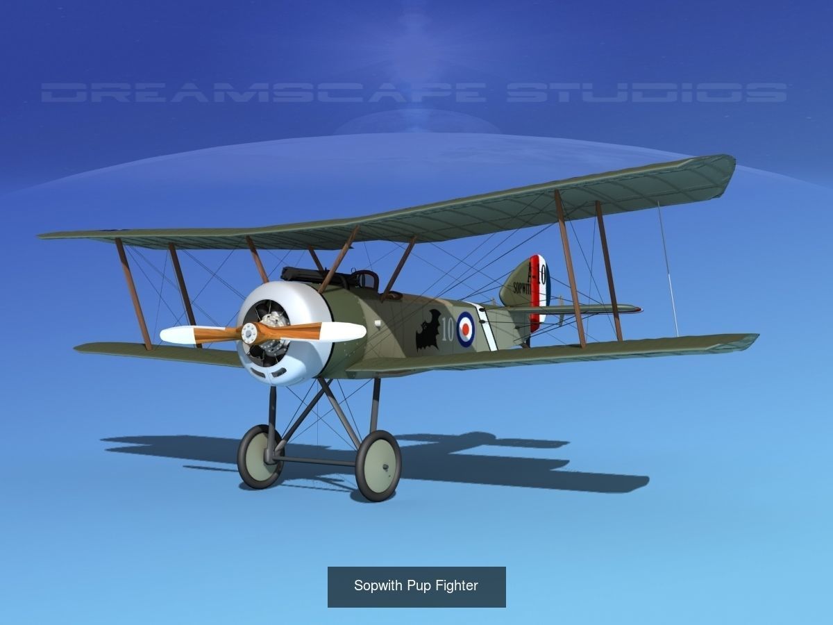 40 Historic WWI Fighters 3D Model Collection_23