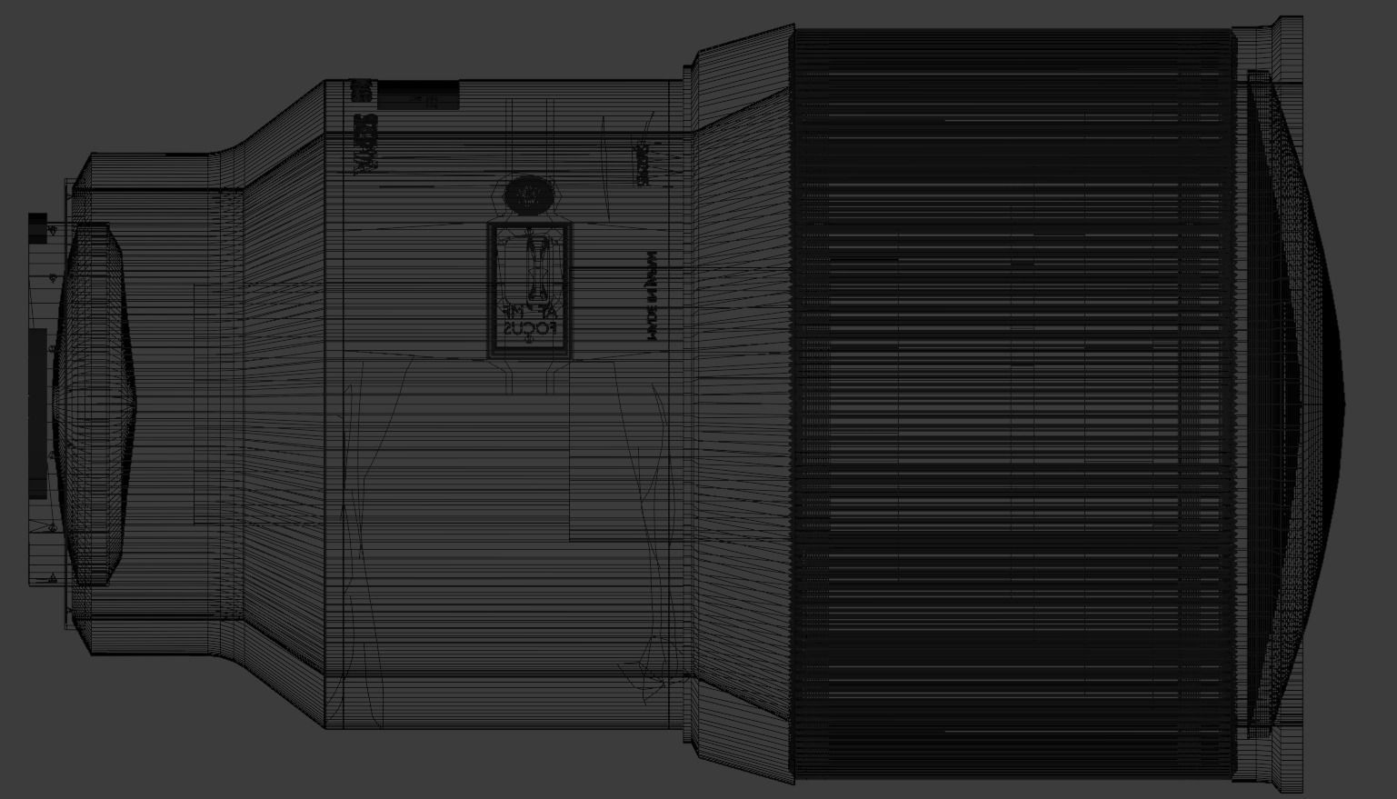 Sigma 85mm F1 4 Free 3D model_4
