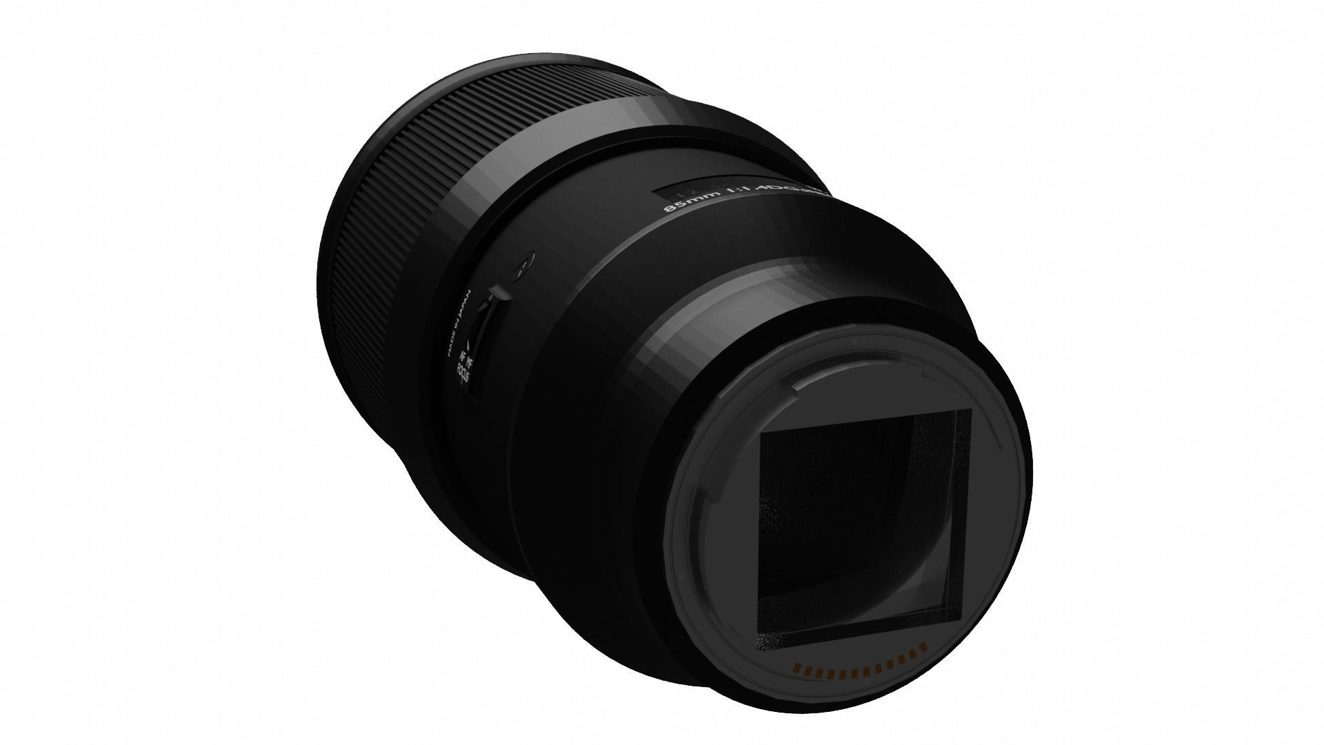 Sigma 85mm F1 4 Free 3D model_2