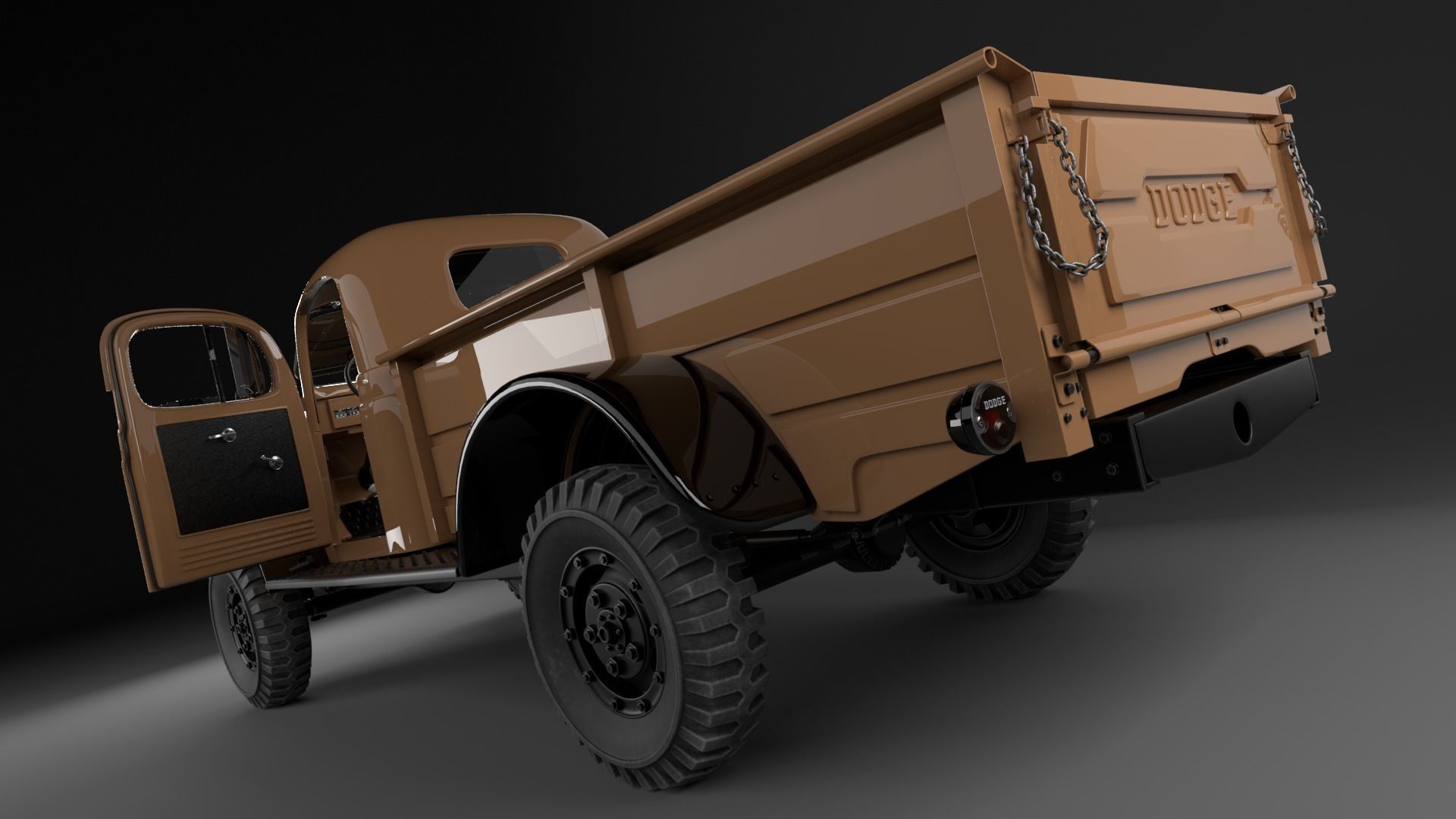 Dodge Power Wagon 1947 3D model_22