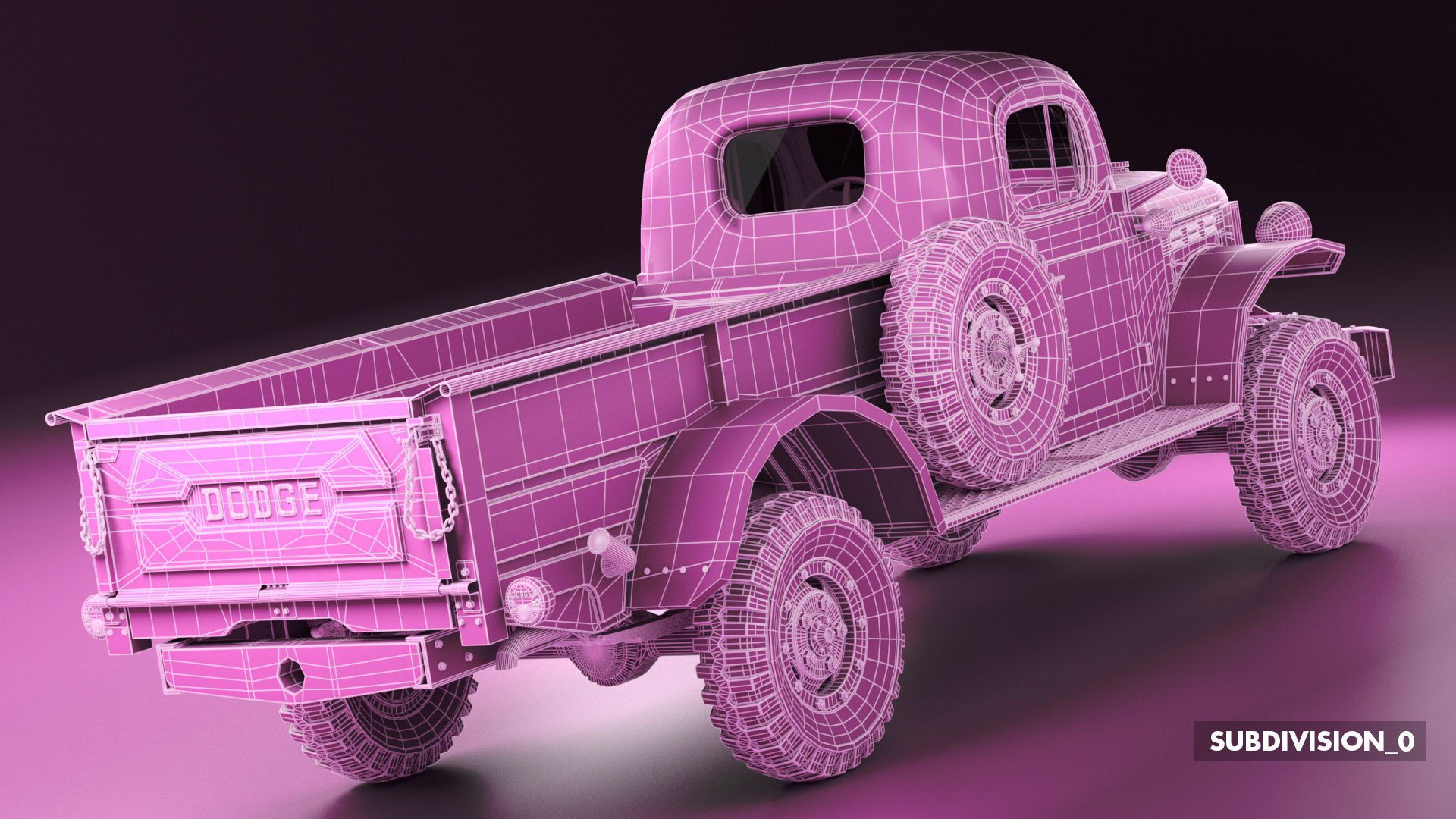 Dodge Power Wagon 1947 3D model_55