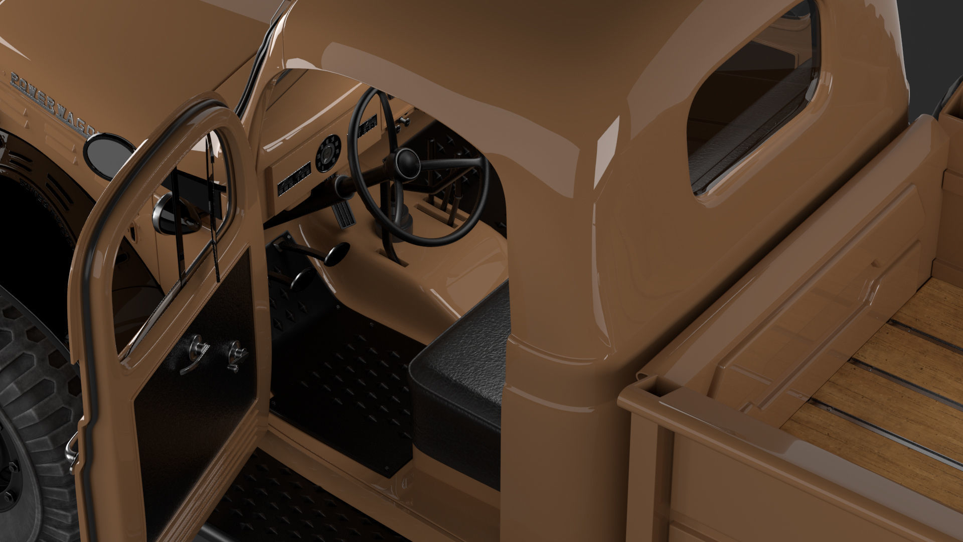Dodge Power Wagon 1947 3D model_20