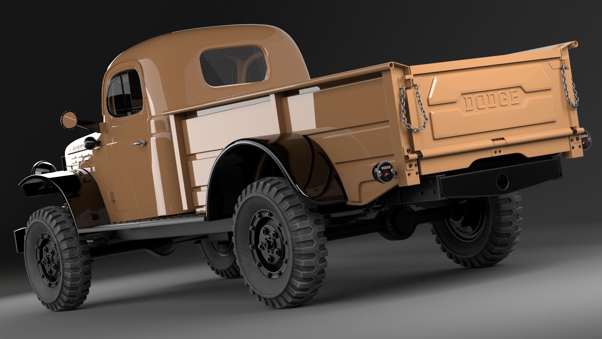 Dodge Power Wagon 1947 3D model_10