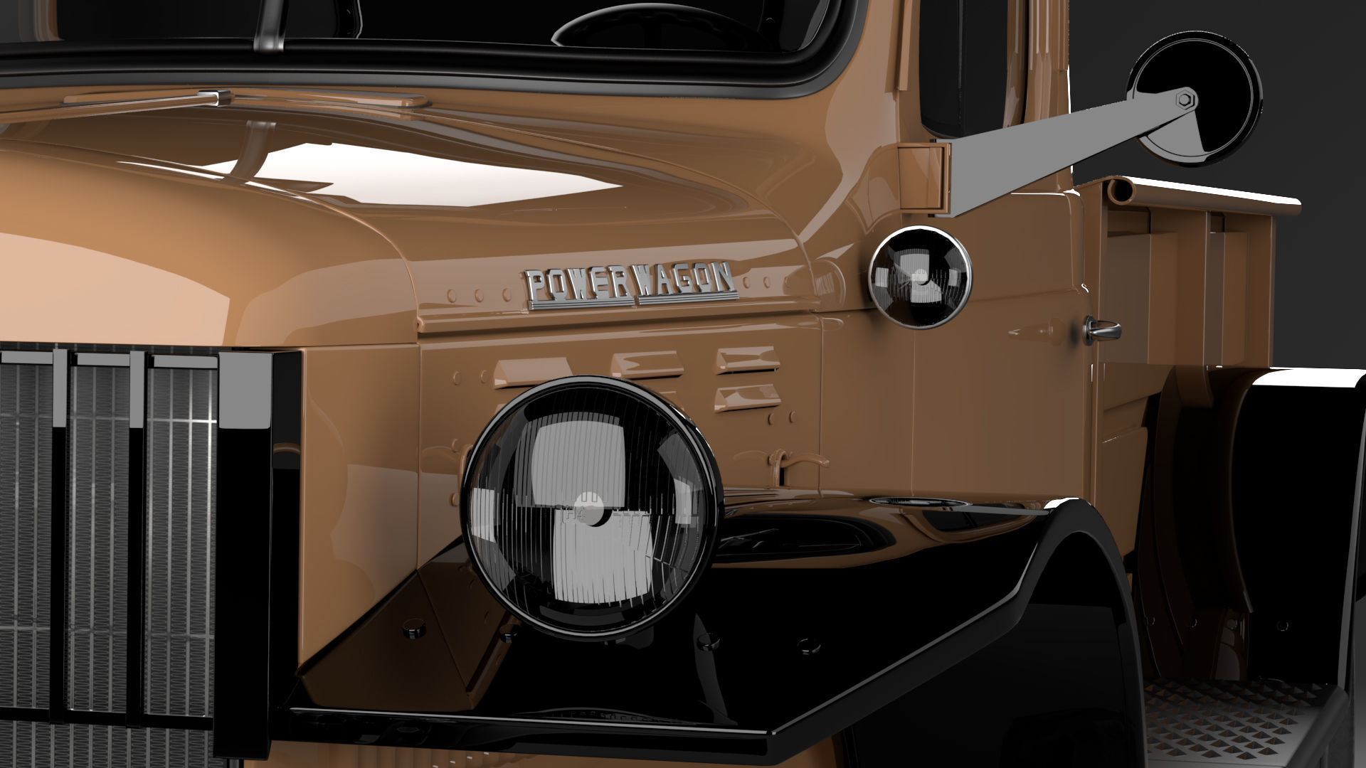 Dodge Power Wagon 1947 3D model_29