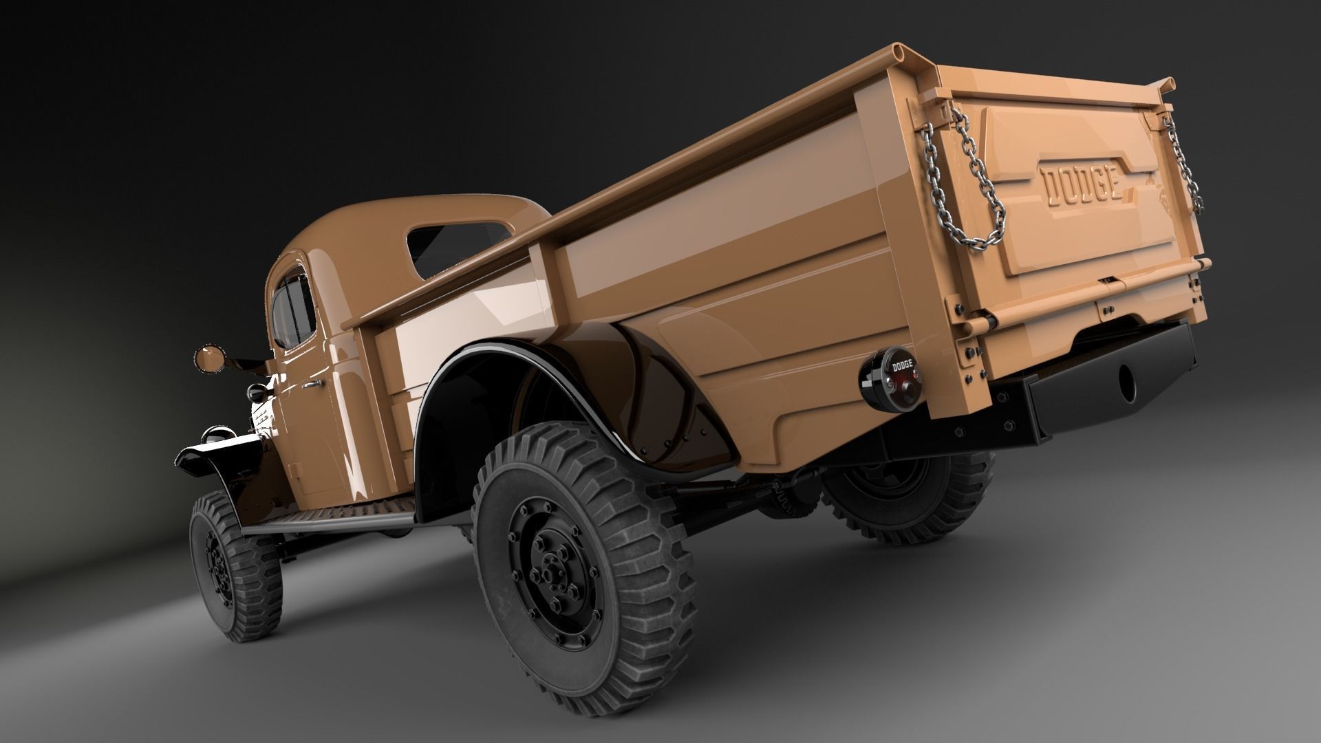 Dodge Power Wagon 1947 3D model_21
