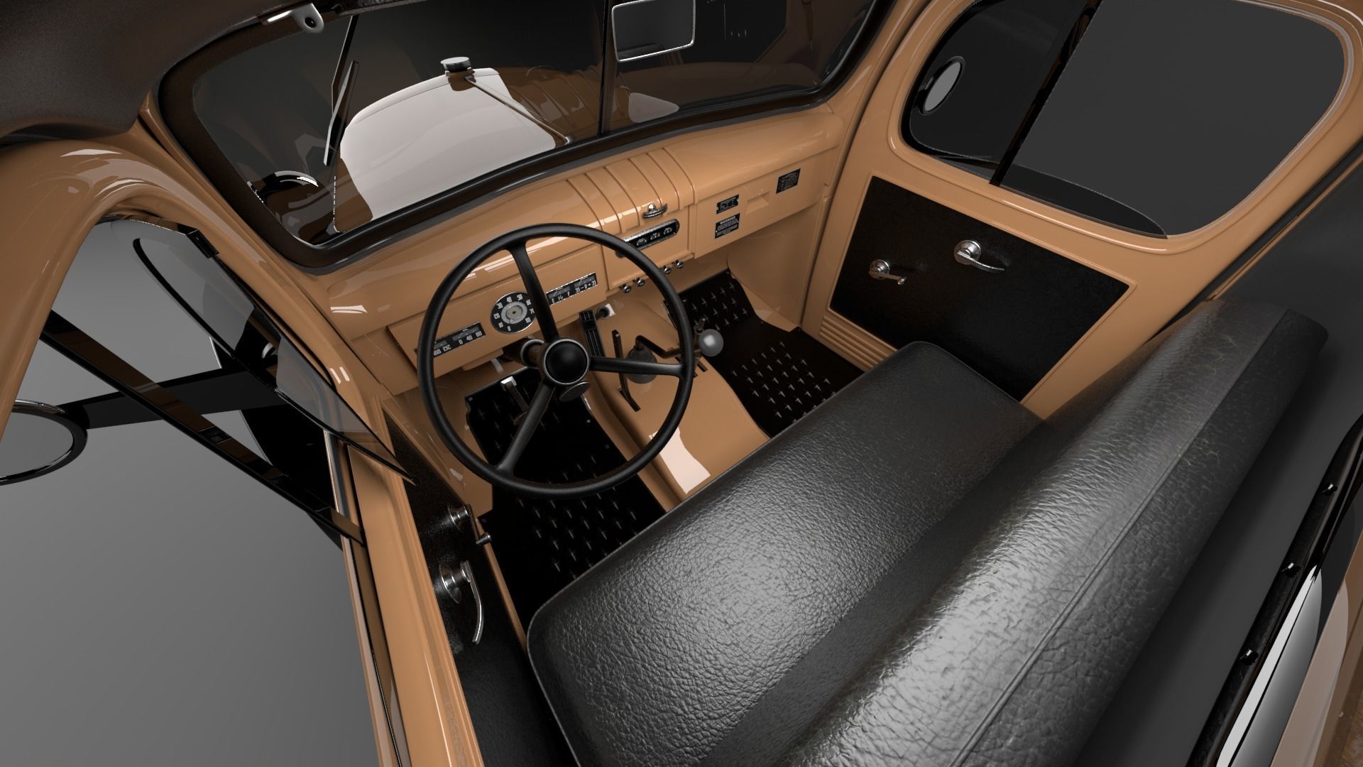 Dodge Power Wagon 1947 3D model_41