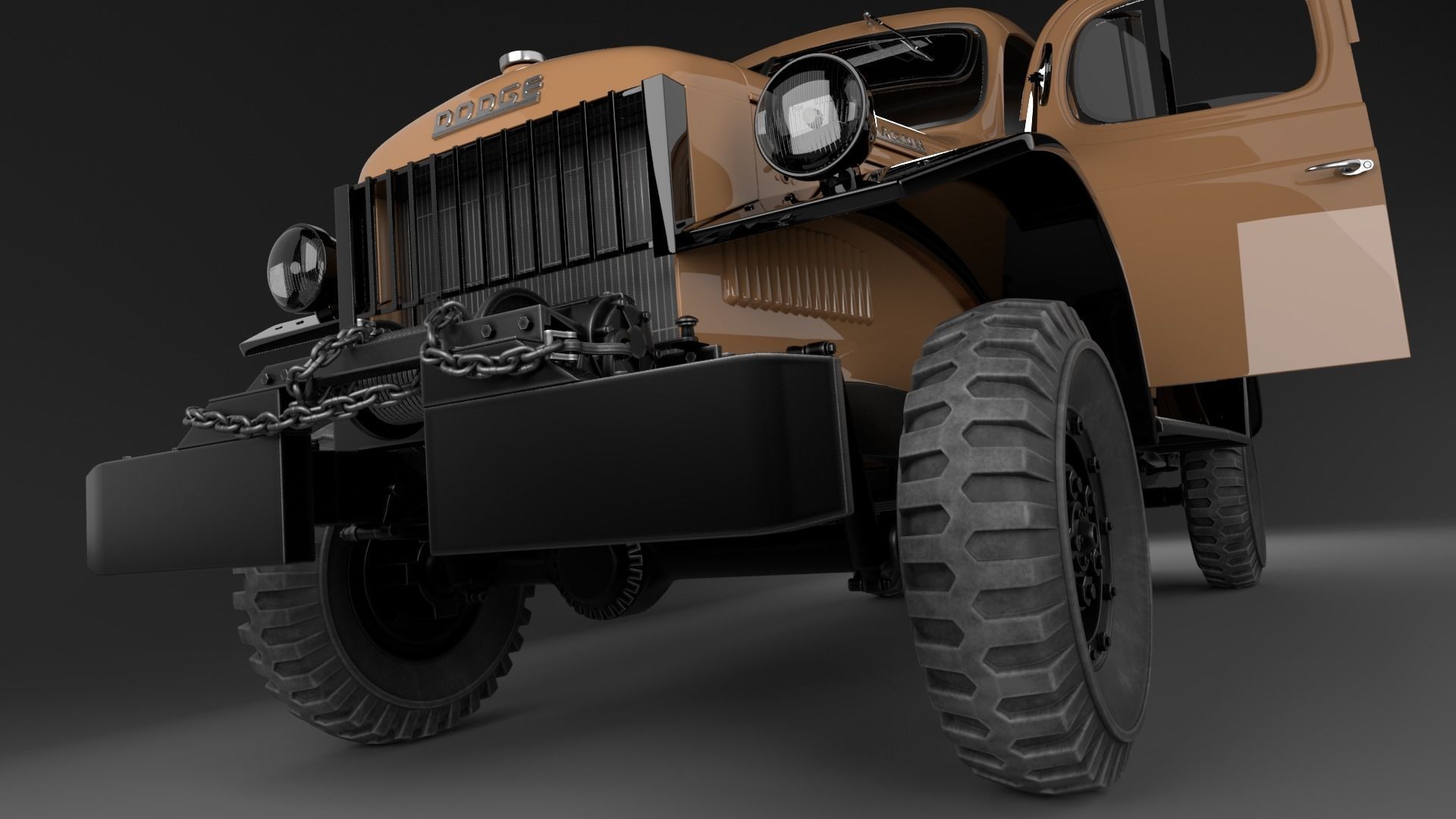 Dodge Power Wagon 1947 3D model_17