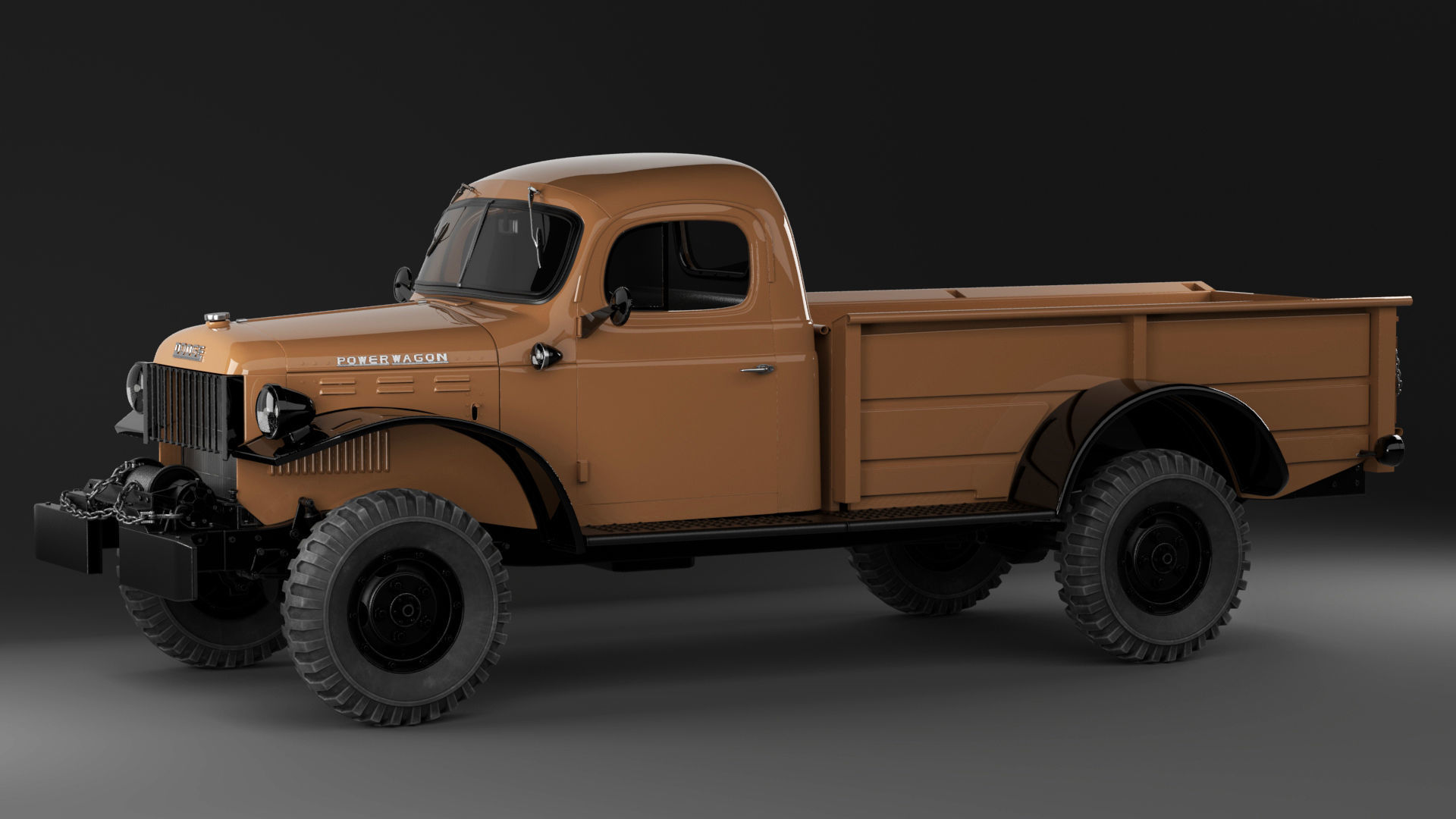 Dodge Power Wagon 1947 3D model_15