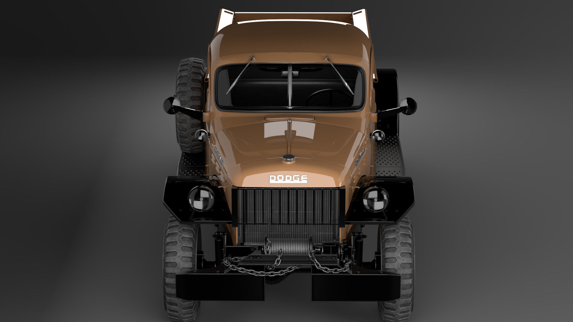 Dodge Power Wagon 1947 3D model_4
