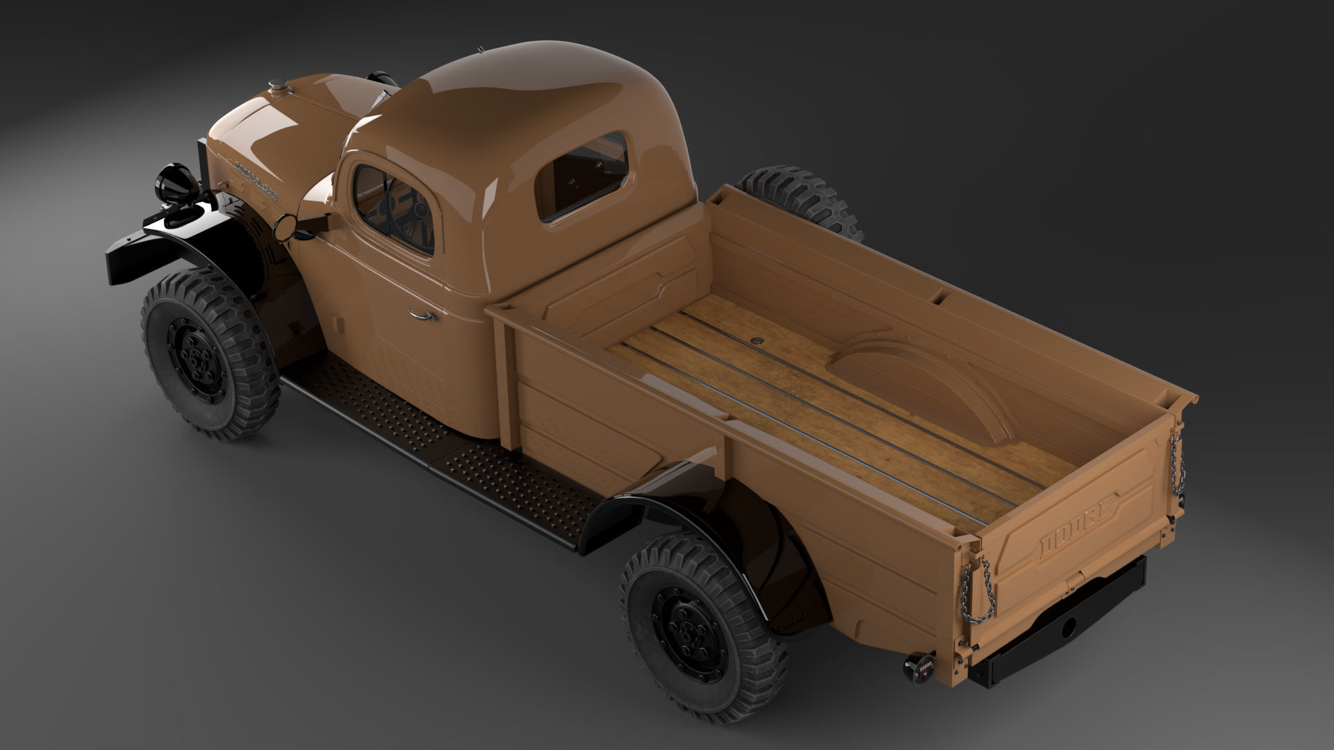 Dodge Power Wagon 1947 3D model_5