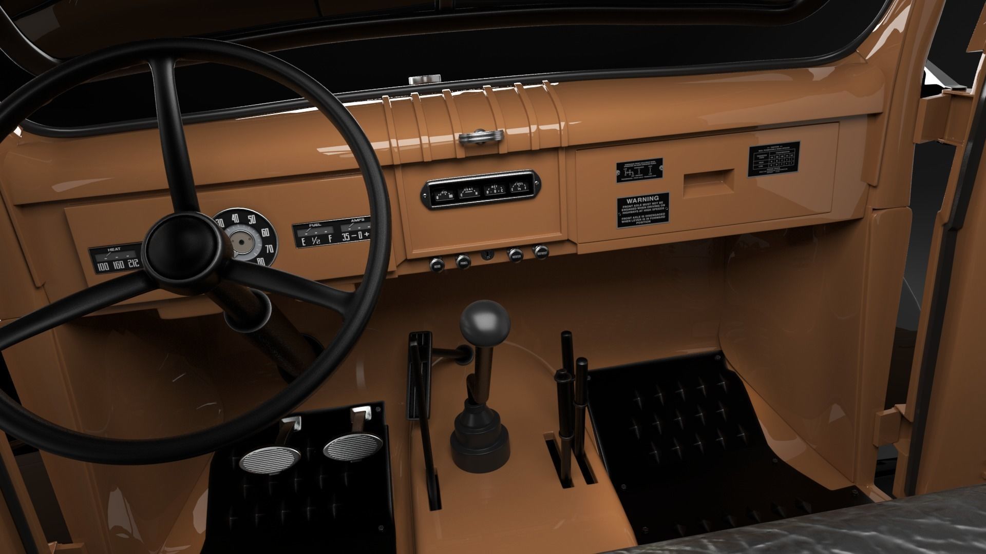 Dodge Power Wagon 1947 3D model_35