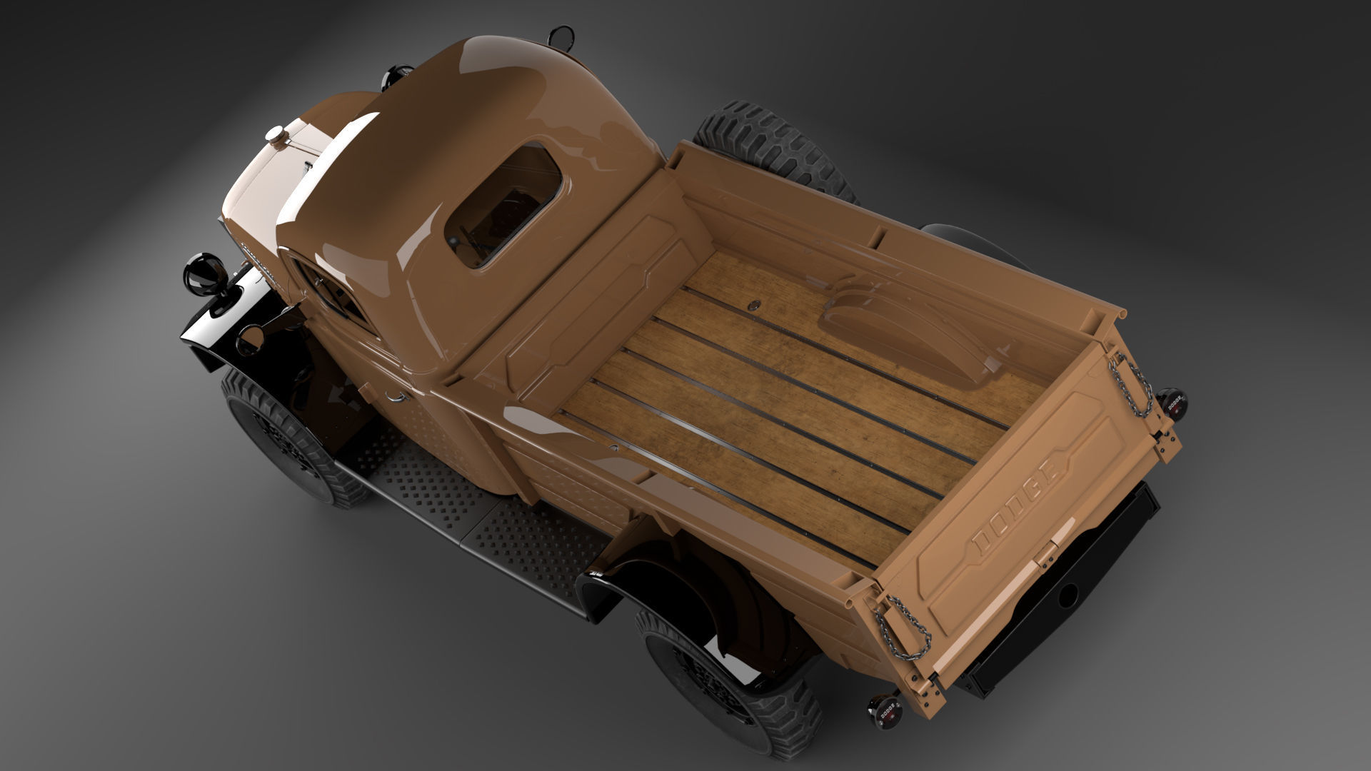 Dodge Power Wagon 1947 3D model_6