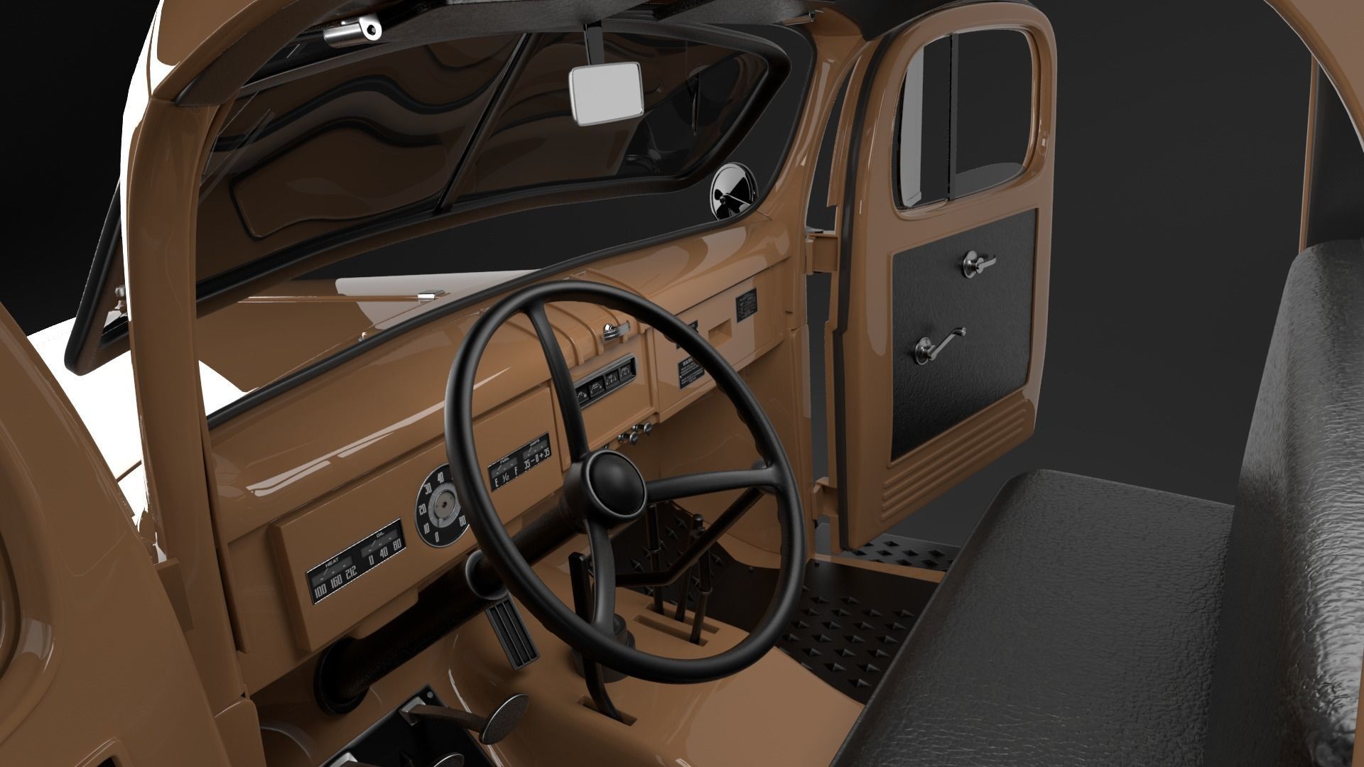 Dodge Power Wagon 1947 3D model_19
