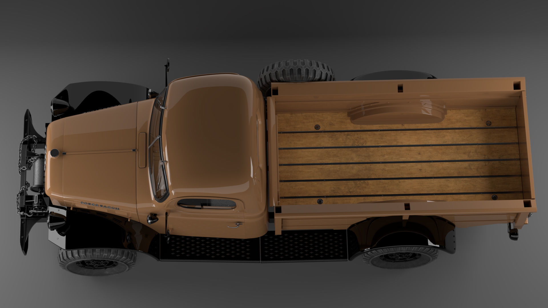Dodge Power Wagon 1947 3D model_11