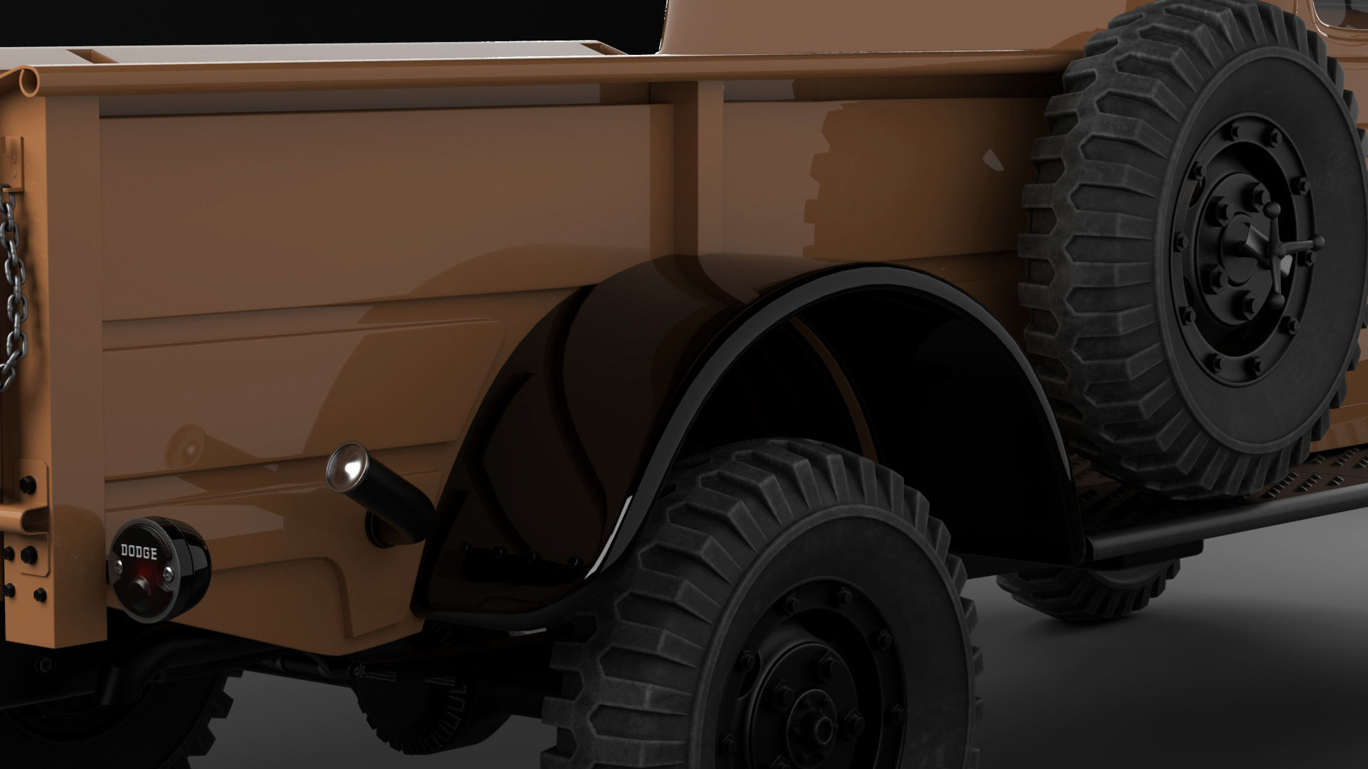 Dodge Power Wagon 1947 3D model_26