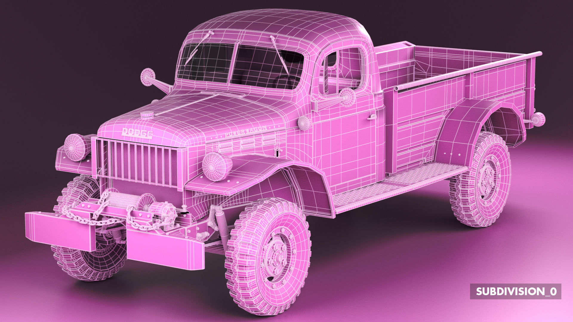 Dodge Power Wagon 1947 3D model_47