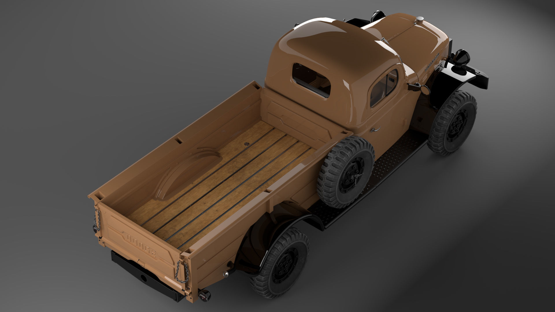 Dodge Power Wagon 1947 3D model_8