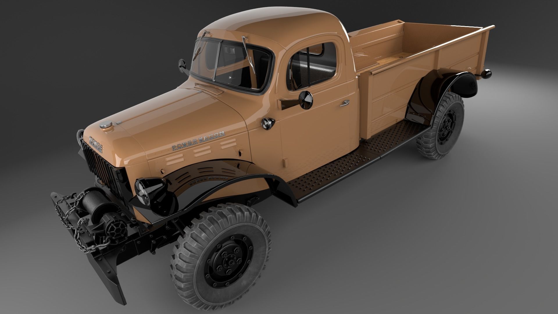 Dodge Power Wagon 1947 3D model_23