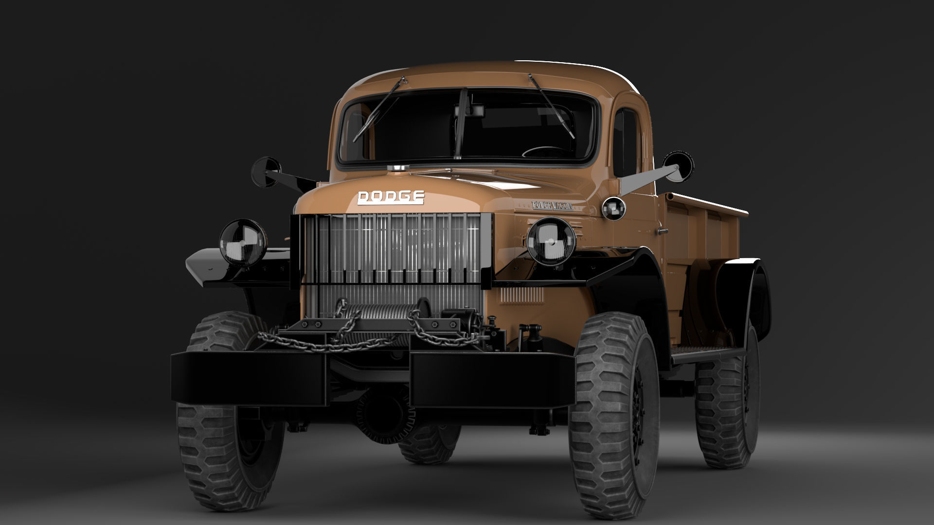 Dodge Power Wagon 1947 3D model_2
