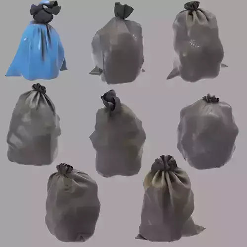 Garbage dusty bags