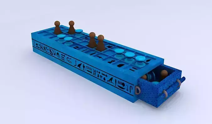 Ancient Egyptian Game of Senet 3D model