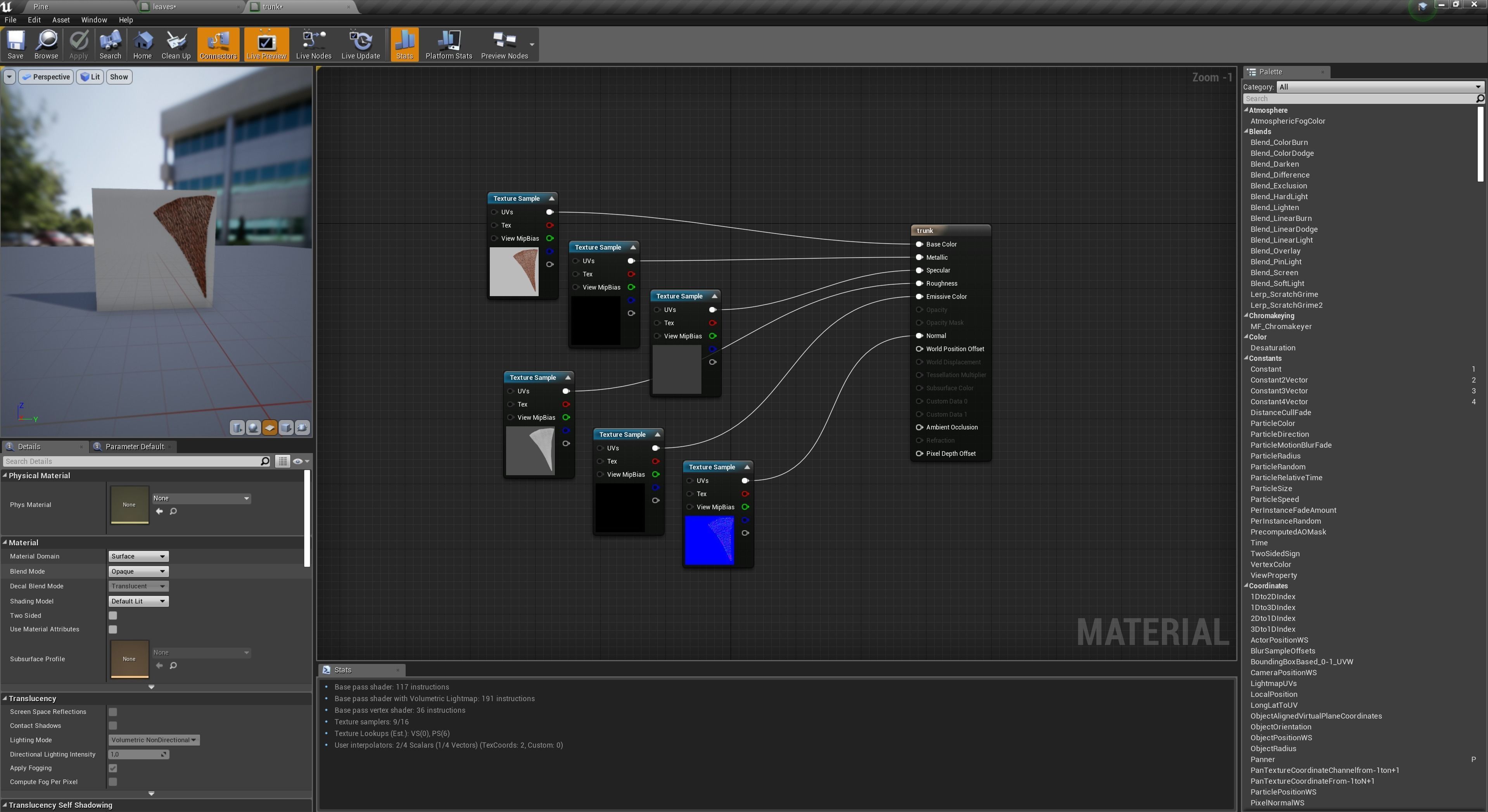 Tropical tree and bush set mega pack Low-poly 3D model_18