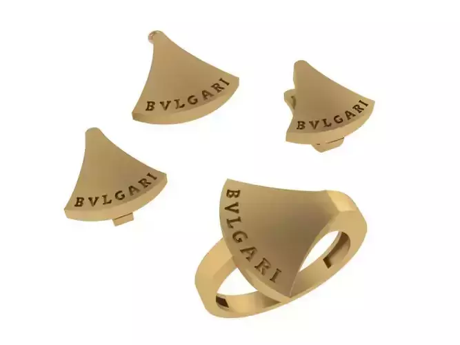 Bvlgari set gold ring