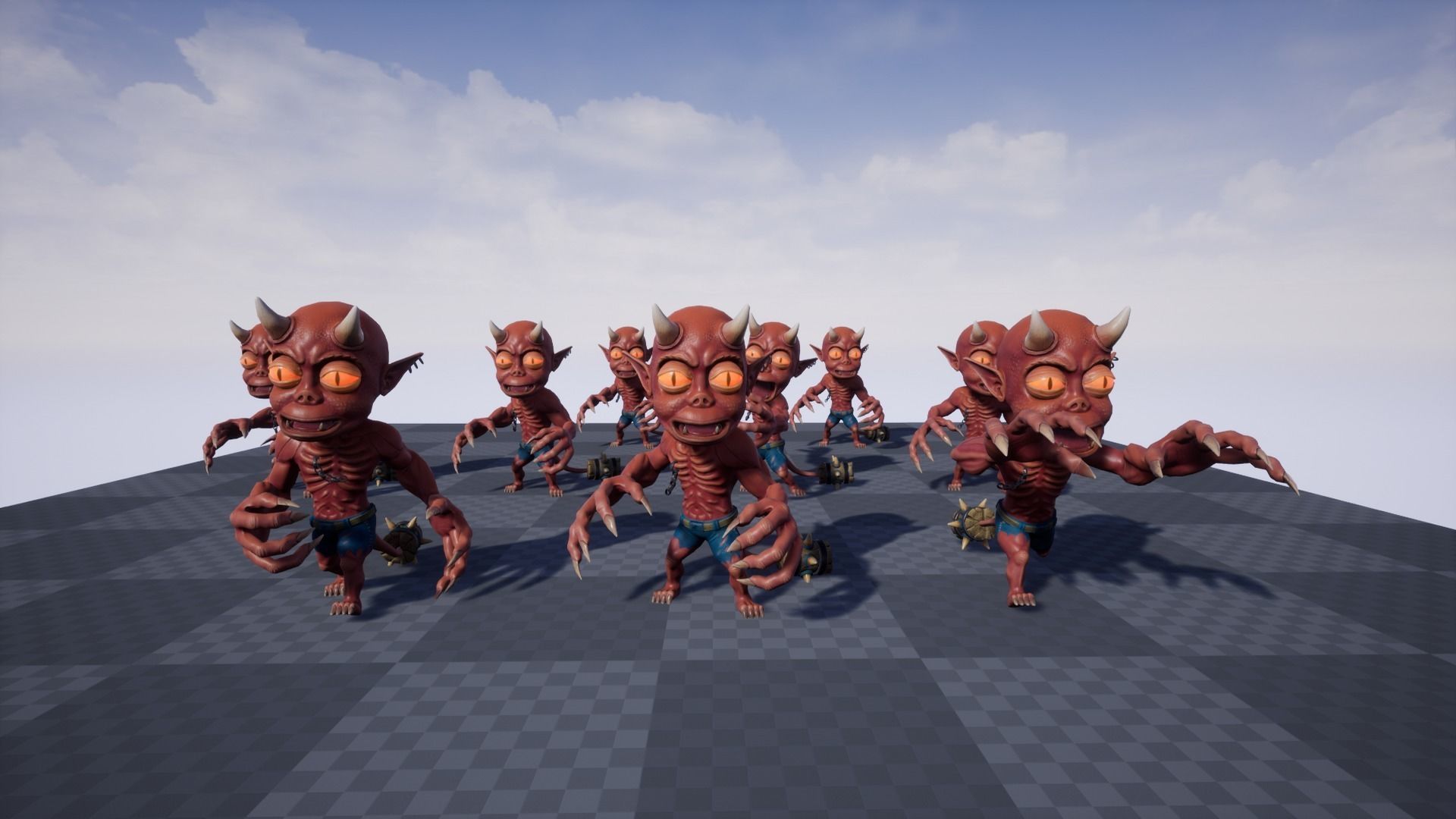 3D model Small Daemon - Game Ready VR / AR / low-poly rigged animated ...