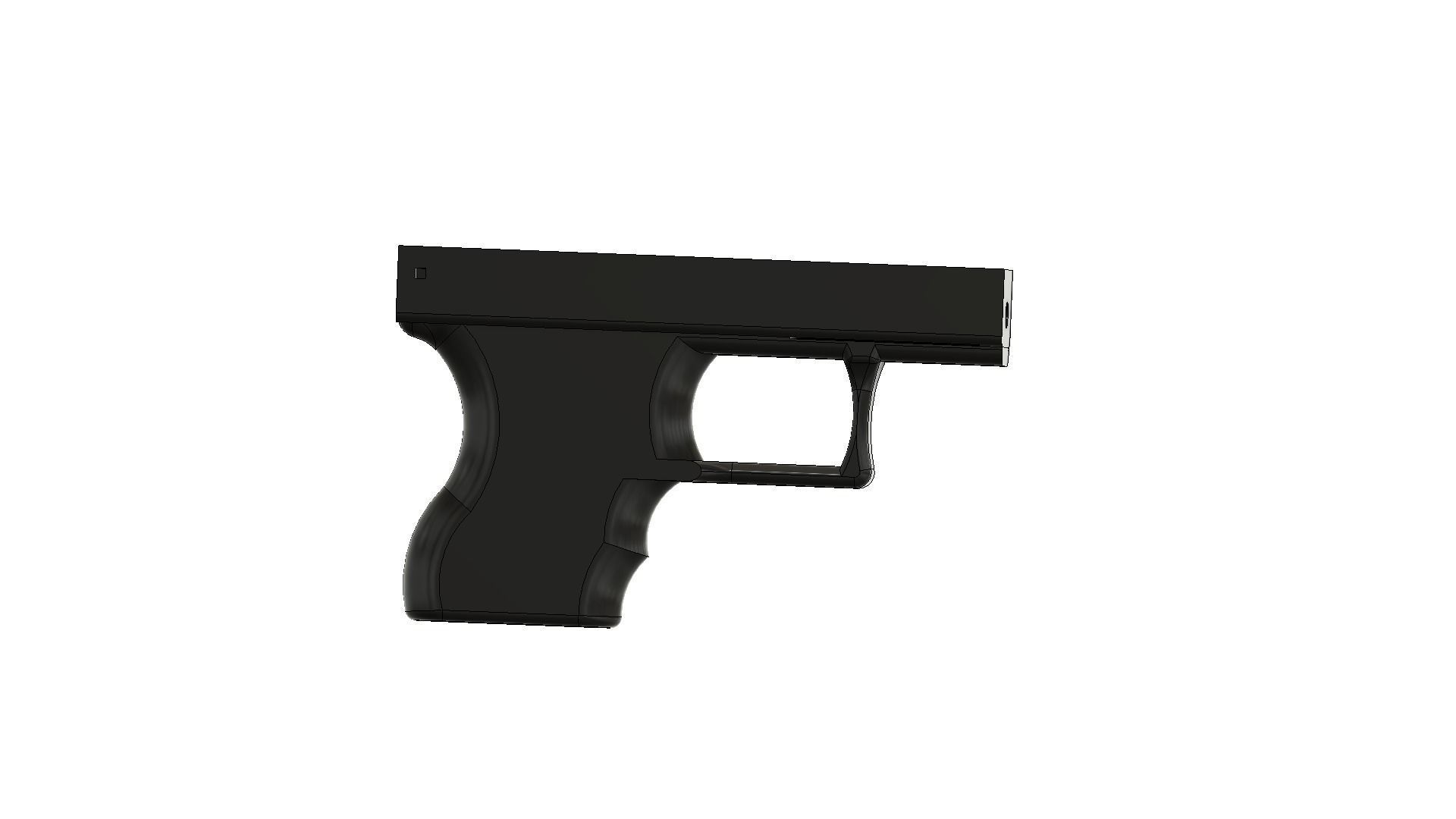 Glock 26 inspired 3d model 3D print model_9