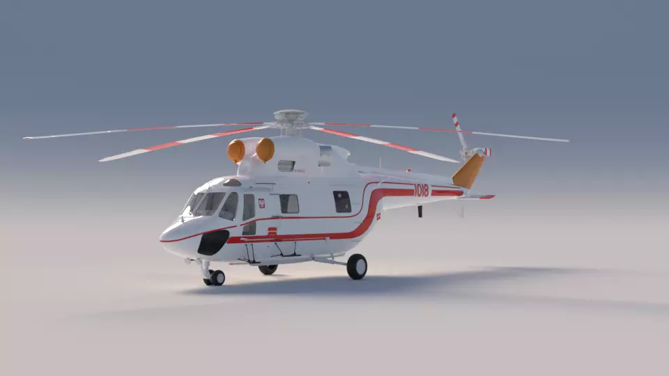 Helicopter PZL W3 Sokol Free 3D model