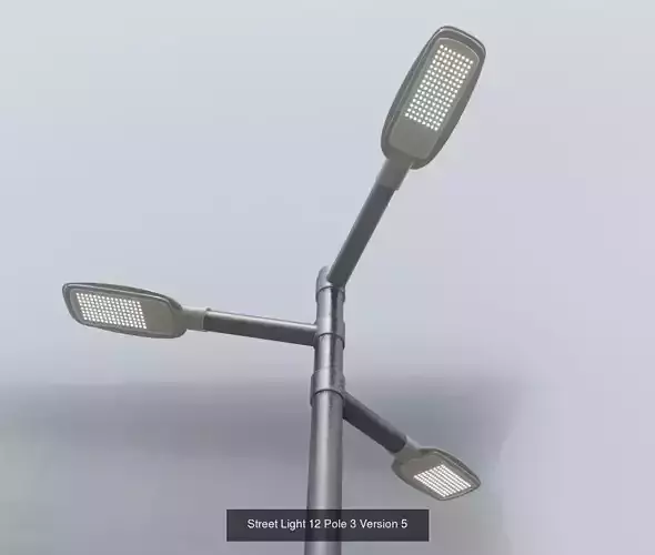 Scifi City Lights - Street Light 12  3D Model Collection