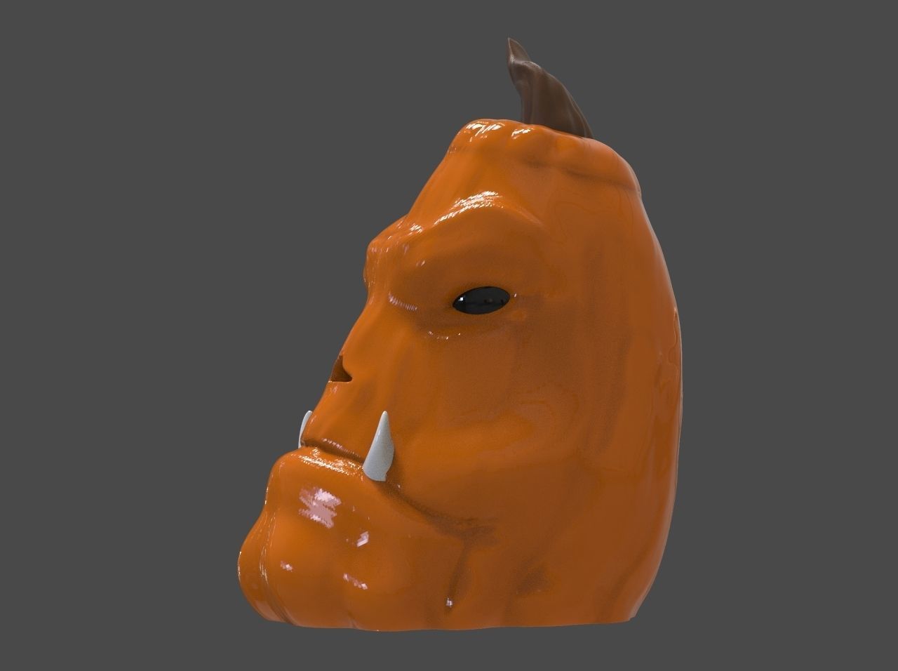 Evil Pumkin 3D print model_3