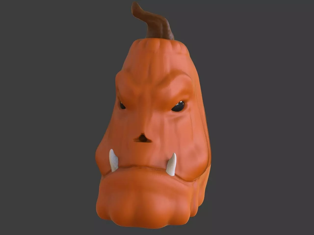 Evil Pumkin 3D print model_0