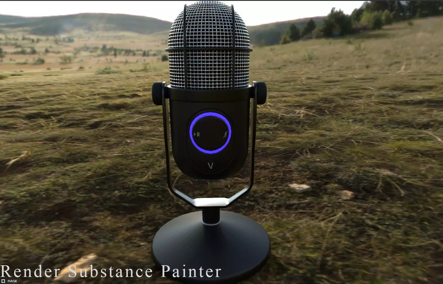 Microphone Thronmax MDrill Dome Plus Free low-poly 3D model