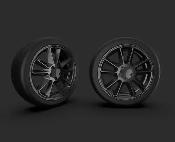 Kia concept Wheel 3D print model