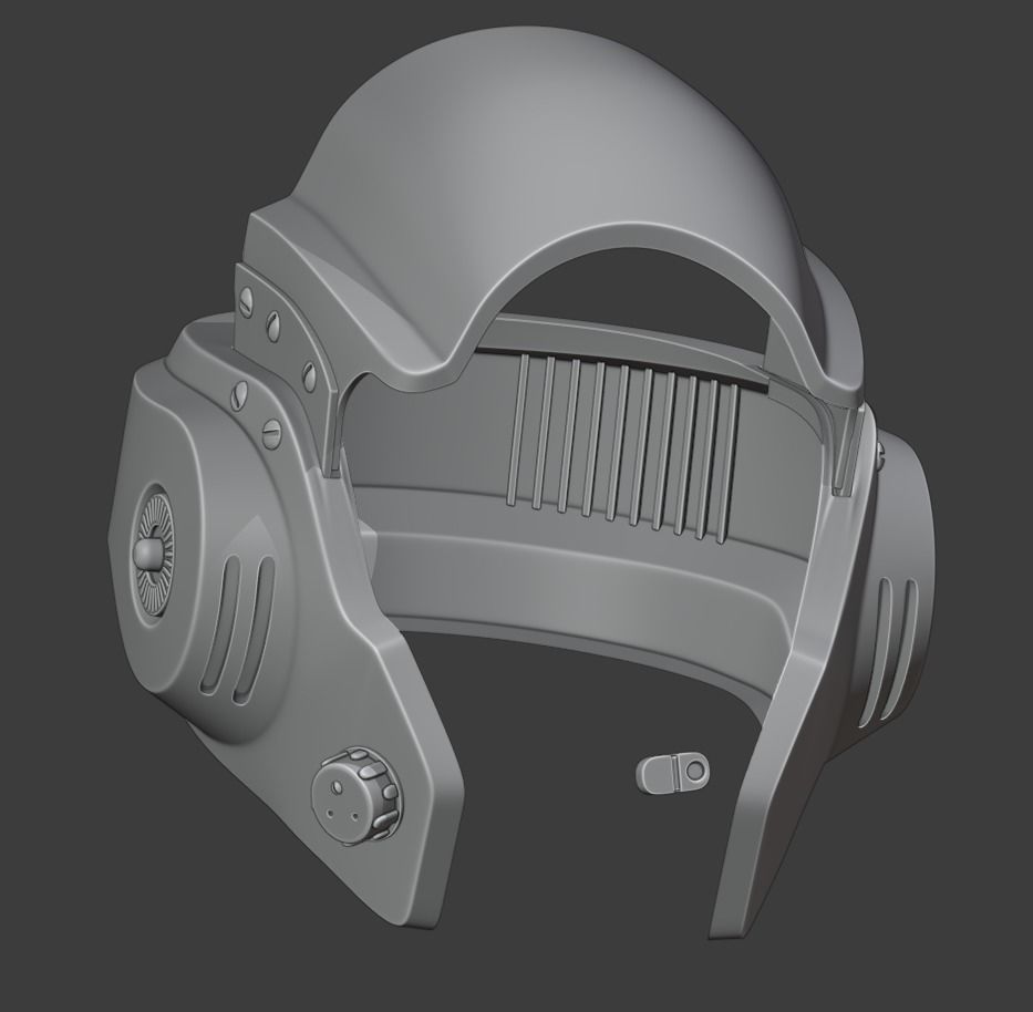 A-Wing Helmet 3D print model_4