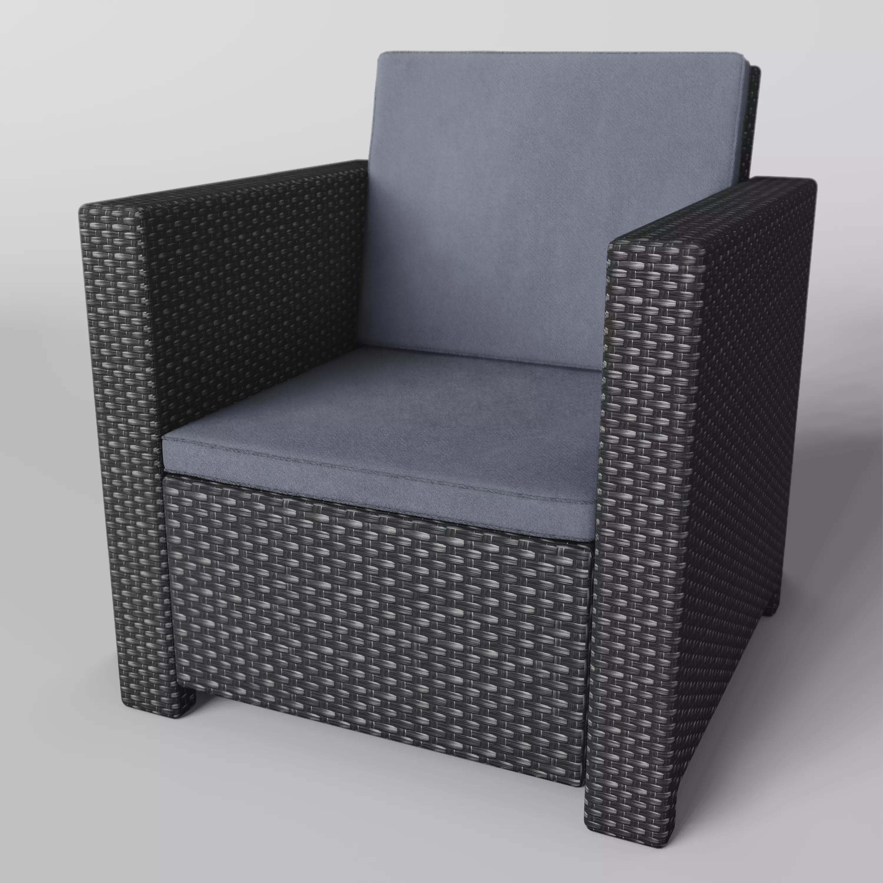 Rattan Chair Free 3D model