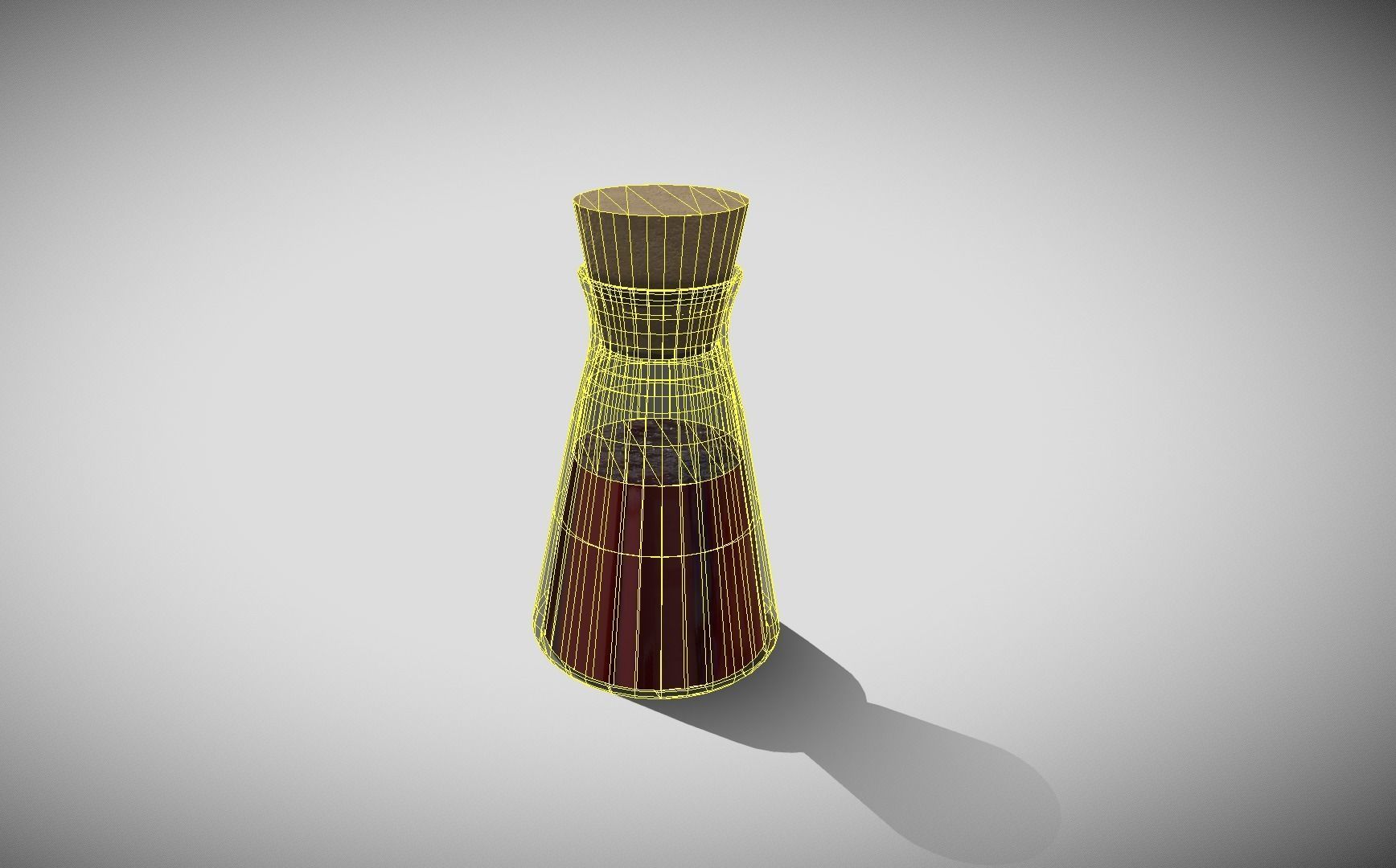 Potion Bottle Low-poly 3D model_10