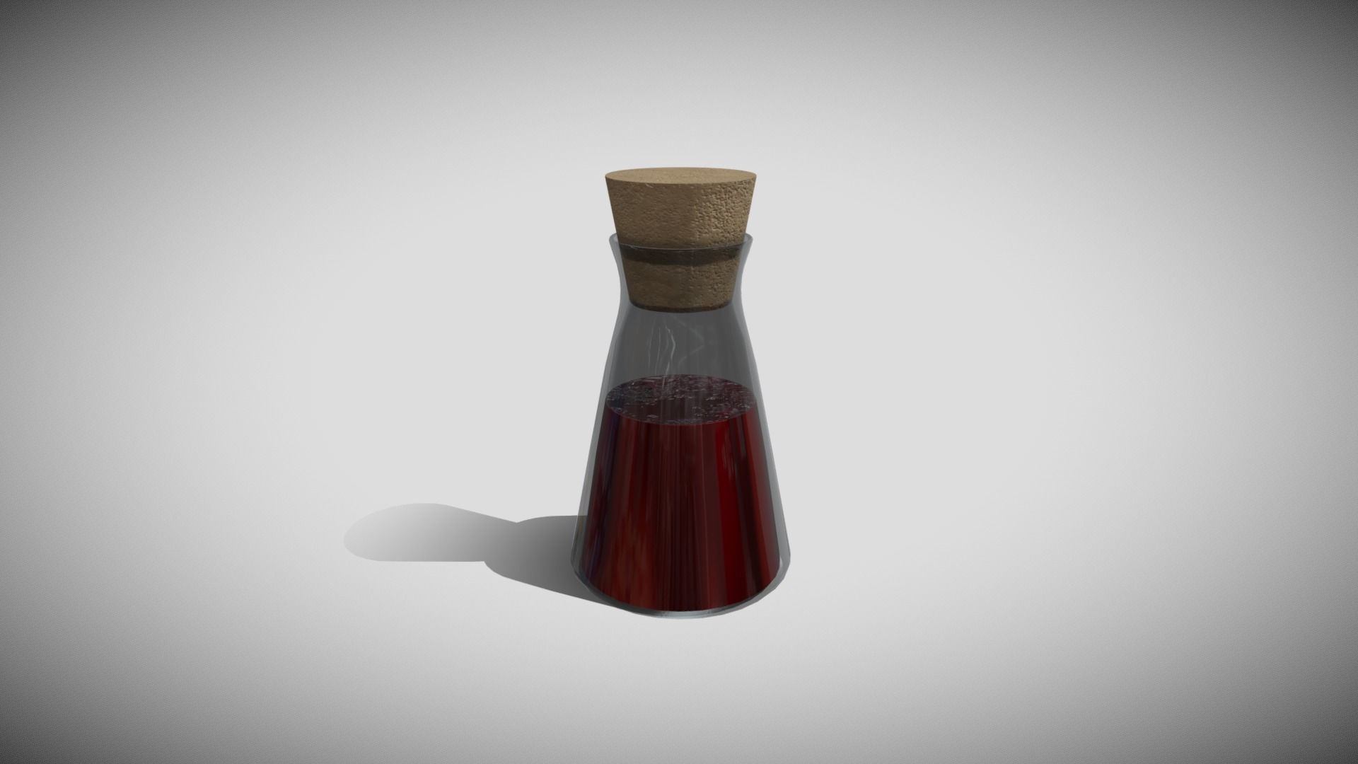 Potion Bottle Low-poly 3D model_1